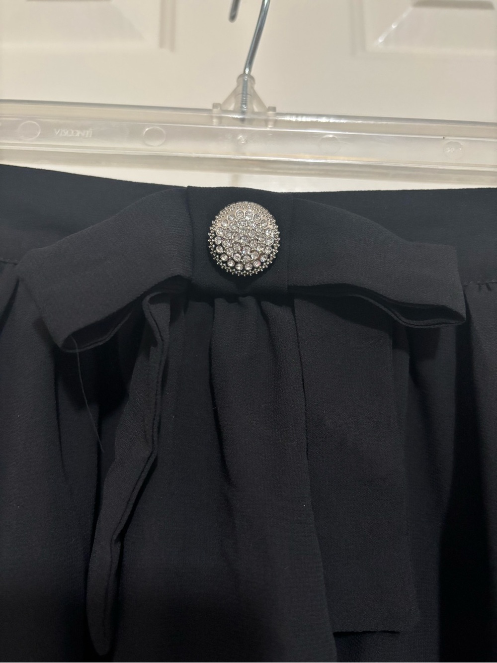 Commense One-Shoulder Black Chiffon Mini Skort Set - Picture 9 of 10
